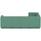 Mawsley Modular Seating Set L-Shaped Corner Sofa, 7 Seater, With Arms, Era - Rest