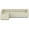 Mawsley Modular Seating Set L-Shaped Corner Sofa, 7 Seater, With Left Arms, Era - Futurist