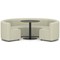 Mawsley Modular Seating Set Circular Sofa, Low Back, With Black Table, Era - Futurist