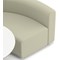 Mawsley Modular Seating Set Circular Sofa, Low Back, With White Table, Era - Futurist