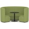 Mawsley Modular Seating Set Circular Sofa, High Back, With Black Table, Era - Endurance