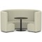 Mawsley Modular Seating Set Circular Sofa, High Back, With Black Table, Era - Futurist