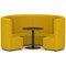Mawsley Modular Seating Set Circular Sofa, High Back, With Black Table, Era - Occasion