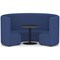 Mawsley Modular Seating Set Circular Sofa, High Back, With Black Table, Era - Perennial