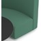 Mawsley Modular Seating Set Circular Sofa, High Back, With Black Table, Era - Rest