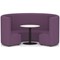 Mawsley Modular Seating Set Circular Sofa, High Back, With White Table, Era - Prime