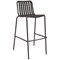 Lark Bar Chair Aluminium Charcoal