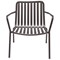 Lark Low Armchair Aluminium Charcoal