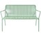 Lark Two Seater Bench Aluminium Fair Green