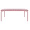 Lark Rectangular Slatted Table 1806mm Aluminium Brick Dust
