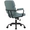 Sky Executive Chair with Fixed Arms Leather Look Blue CH0542BLND