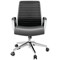 Slate Executive Chair with Fixed Arms Black/Chrome CH8111BKND