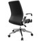 Slate Executive Chair with Fixed Arms Black/Chrome CH8111BKND