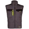 Flex Workwear Two-Tone Gilet, Grey & Black, 4XL