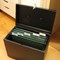 Cathedral Metal File Box Home Office, A4, Black