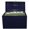 Cathedral Metal File Box Home Office, Foolscap, Blue