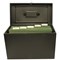 Cathedral Metal File Box Home Office, Foolscap, Black