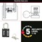 Master Lock Combi Padlock With Override Key, 28mm, Black