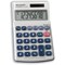 Sharp Handheld Calculator, 8 Digit, 3 Key, Solar and Battery Power, Silver