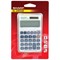 Sharp Handheld Calculator, 8 Digit, 3 Key, Solar and Battery Power, Silver