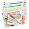 Snopake 355x235mm Zip Filing Bags, Assorted, Pack of 25 Snopake 355x235mm Zip Filing Bags, Assorted, Pack of 25