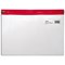 Snopake A4+ Zip Filing Bags, Red, Pack of 25