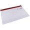 Snopake A4+ Zip Filing Bags, Red, Pack of 25