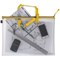 Snopake EVA Mesh High Capacity Project Zippa Bag, A4, Yellow