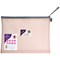 Snopake Foolscap Eva Mesh High Capacity Zippa Bags, Pink, Pack of 3