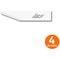 Slice Craft Ceramic Blades Straight Edge with Rounded Tip (Pack of 4)