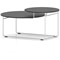 Solstice Coffee Table Black Top White Frame