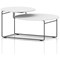 Solstice Coffee Table White Top Black Frame