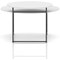 Solstice Coffee Table White Top Black Frame