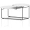 Solstice Coffee Table White Top Black Frame
