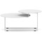 Solstice Coffee Table White Top White Frame