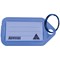 Kevron Plastic Clicktag Key Tag, Blue, Pack of 100