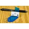 Kevron Plastic Clicktag Key Tag, Blue, Pack of 100