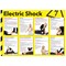 Health and Safety Electric Shock Poster, A2