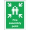 Safety Sign Fire Assembly Point, A2, PVC