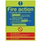 Safety Sign Niteglo Fire Action, 300x250mm, PVC