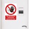 No Admittance Authorised Personnel Only PVC Safety Sign, A5, Red and Black on White