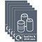 A5 Sign Self Adhesive Food Tins and Drink Cans Recycling Signs, Pack of 5