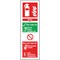 Safety Sign Water Fire Extinguisher, 300x100mm, Self Adhesive
