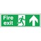 Safety Sign Fire Exit Up, 150x450mm, Self Adhesive