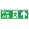 Safety Sign Fire Exit Up, 150x450mm, Self Adhesive