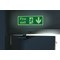 Safety Sign Niteglo Fire Exit Running Man Arrow Down, 150x450mm, Self Adhesive Safety Sign Niteglo Fire Exit Running Man Arrow Down, 150x450mm, Self Adhesive