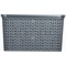 Strata Large Urban Store Basket with Lid 24L Charcoal Grey