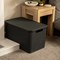 Strata Large Urban Store Basket with Lid 24L Charcoal Grey