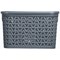 Strata Medium Urban Store Basket with Lid 14L Charcoal Grey