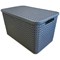 Strata Extra Large Basket with Lid 42L Charcoal Grey
